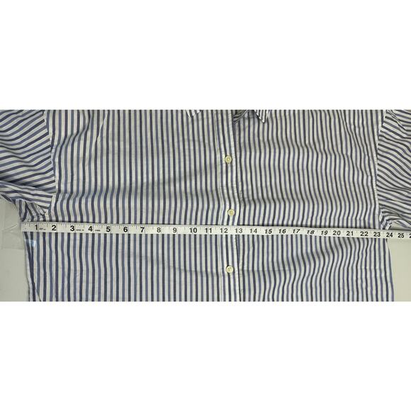 Everlane NWT Striped Cotton Button Down Top Blue White Coastal Minimalist L - Picture 8 of 8